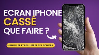 Comment manipuler et récupérer tous ses fichiers sur un iPhone dont lécran est totalement cassé [upl. by Tadeas691]