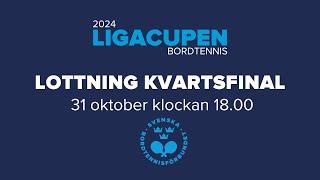 Ligacupen 2024  lottning kvartsfinal herrar [upl. by Llenrahc429]