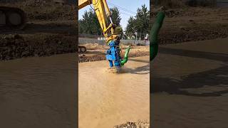 Powerful Excavator Dredge Pump in Action Generated using dredgepump hydraulicpump RustRenewal [upl. by Eanram]