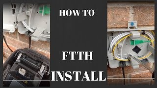 HOW TO INSTALL FTTH  Fiber to the home [upl. by Orten]