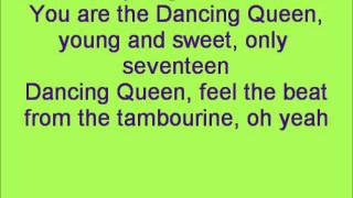 Glee Dancing Queen with lyrics [upl. by Ailecra]