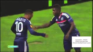 Lacazette  Umtiti OL killed that Nae Nae french football player [upl. by Ferretti]