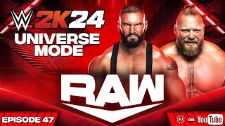 THE BEAST IS BACK  WWE 2K24 Universe Mode  47 PC [upl. by Seroled]