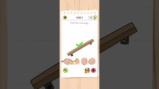 Level 5  Find raw egg  Brain Test  All stars  walkthrough braintest [upl. by Schear]