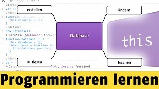 Wie erstellt man eine Datenbank  Programmieren lernen mit JavaScript 30 [upl. by Nohsyar]