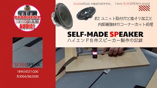 AUDIO DIY 6台目自作スピーカー製作開始（その２） [upl. by Chinua]