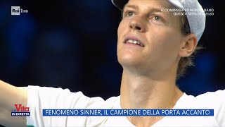 Fenomeno Sinner il campione della porta accanto  La Vita in diretta  15112023 [upl. by Langsdon934]