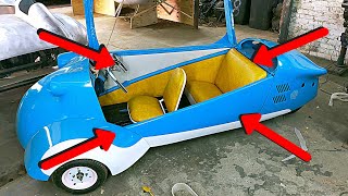 Messerschmitt kr200 build part 8 Diy Upholstery [upl. by Genie]