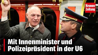 Mit Minister und Polizeipräsident in der U6  kronetv NEWS [upl. by Denten]