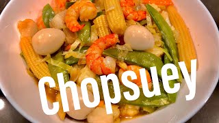 Chopsuey Recipe  The Foodie Ninja [upl. by Rolyt]