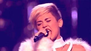 Miley Cyrus LIVE Wrecking Ball at iHeartRadio 2013 [upl. by Tsui]