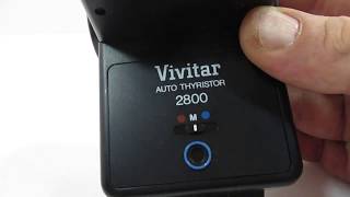 Vivitar 2800 Auto Thyristor Photoflash  Good Working Condition [upl. by Maighdlin]