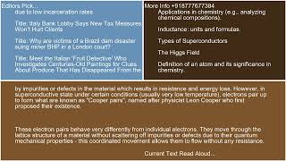 Explain the underlying principles of superconductivity including the Meissner effect and Cooper pair [upl. by Pattison]