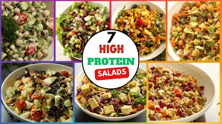 7 High Protein Salad recipes  Protein packed salads  Indian Salads [upl. by Eelnyl]