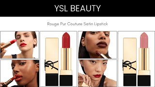 New Shades YSL Beauty Rouge Pur Couture Satin Lipstick [upl. by Warfourd779]