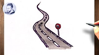 Comment dessiner une route facile [upl. by Teece]