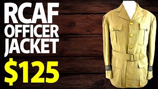 125  WW2 Canadian RCAF Flying Officer 1941 Jacket  Vintage Military  Military Antiques Toronto [upl. by Anihsak]