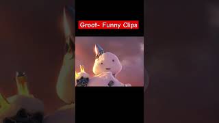 Groots Funny Clips Groot shorts shortsfeeds marvel comedyvideos [upl. by Junette]