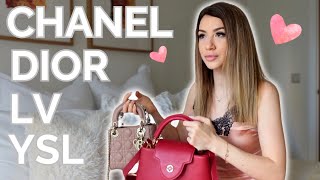 My LUXURY BAG Collection  Louis Vuitton Capucines  Lady Dior Mini  Saint Laurent Loulou [upl. by Ruthven]