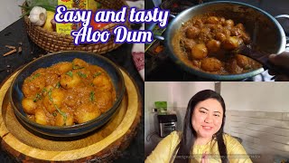 Aloo Dum enekoi bonai khaisene😋Mangkho pahori jabo Easy and Tasty😋How to make Aloo Dum Recipe [upl. by Ajet]