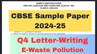 You are Nirmal Pillai a concerned citizen from Aluva Write a Letter about ewaste pollution [upl. by Helm]