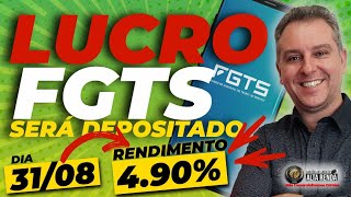 💳MAIS FGTS AGORA DIA 3108 VOCÊ IRÁ RECEBER OS LUCROS DO FGTS 190 RENDIMENTOS DE 490 AI SIM [upl. by Huxley]