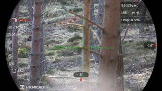 HIKMICRO Alpex 4k LRF roe buck footage [upl. by Novelc]