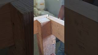 Heavy Timber Post and Beam Joinery Tips howto tutorial woodworking diy shorts carpentry [upl. by Akinom695]