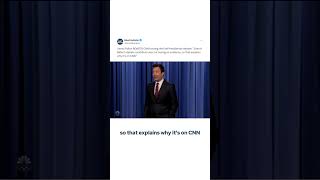 Jimmy Fallon ROASTS CNN for hosting the first Presidential debate [upl. by Nyletak644]