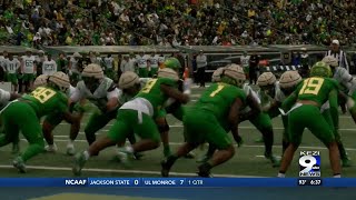 UO Ducks football team sees new depth [upl. by Aekim]