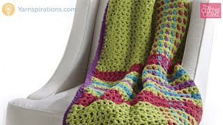 Crochet Christmas Plaid Blanket  EASY  The Crochet Crowd [upl. by Chrisman293]