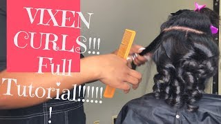 HOW TO CURL WITH FLAT IRON ON NATURAL HAIR  3b 4c “VIXEN CURLS” [upl. by Conni413]