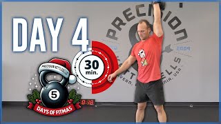 5 Days of FitMas  Day 4  30 Minute Kettlebell Workouts [upl. by Letnom]