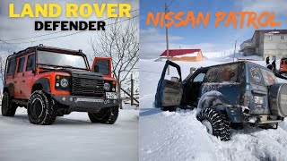 King Challenge🏆 Land Rover Defender 110 vs Nissan Patrol M57 350 ps [upl. by Croydon]