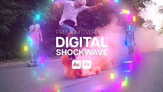 Premium Overlays Digital Shockwave After Effects Template  Premiere Pro MOGRTs [upl. by Justina]