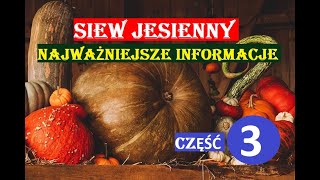 LISTOPAD  PODSTAWY SIEWU UPRAW ZIMOWYCH CZ 3 [upl. by Natanoj]