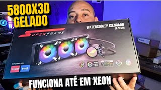 Water Cooler 360mm SuperFrame vs Ryzen 7 5800x3D  É Bom mesmo [upl. by Link]