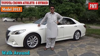 TOYOTA CROWN ATHLETE S HYBRID MODEL 2013 WALK AROUND [upl. by Grayce]