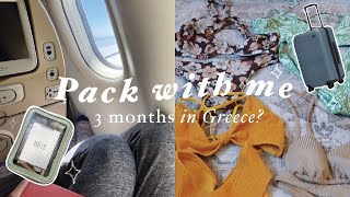 PACK WITH ME FOR GREECE Everything I brought for Europe  packing tips [upl. by Yerffe960]