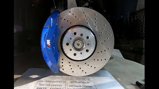 BMW F10 Affordable Big Brake Upgrade [upl. by Llecrup]