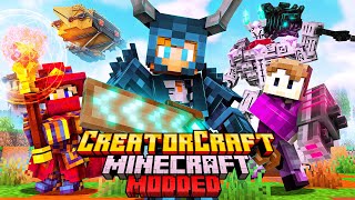 I Survived 100 Days on a MODDED YOUTUBER SMP in Minecraft [upl. by Noiroc968]