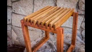 Como Hacer un Asiento de Madera SIN TORNILLOS [upl. by Schindler]