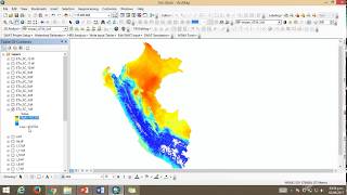 Calculo de evapotranspiración potencial con ArcGIS 10x Parte 1 de 3 [upl. by Paterson]