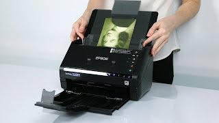 Epson FastFoto FF680W  How to Scan Special Photos [upl. by Ahsirek333]