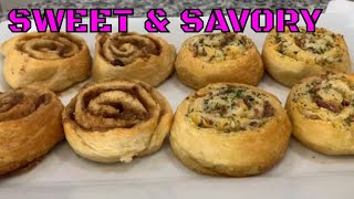 2 Crescent Roll Recipes Sweet and Savory Delicious [upl. by Annodal]