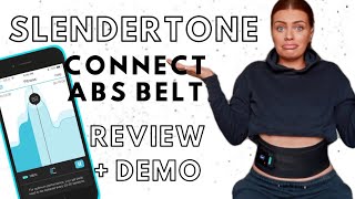 Slendertone Connect Abs Belt  REVIEW  DEMO 💪🏼 with app slendertone [upl. by Mable]