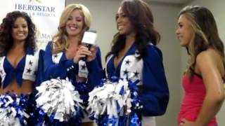 Dallas Cowboys Cheerleaders  Intros at Iberostar 1 [upl. by Ymaj]