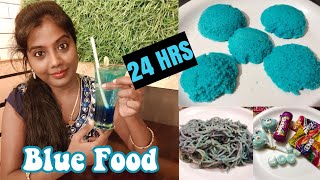 Blue Food Challenge for 24 Hours  Full Day Eating Challenge Vlog  Tamil  Anis Tamil Lifestyle [upl. by Yee]