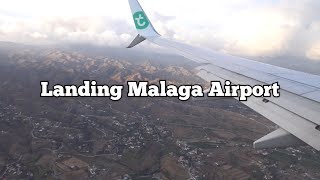 Landing Malaga airport With Transavia [upl. by Sirhc]