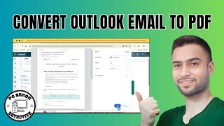 How to Convert Outlook Email to PDF [upl. by Hewitt]